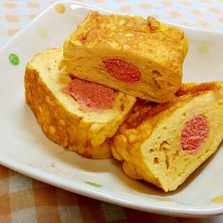 ふんわり♪たらこを巻いた卵焼き